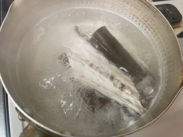 魚の出しとり・魚だし七草がゆ