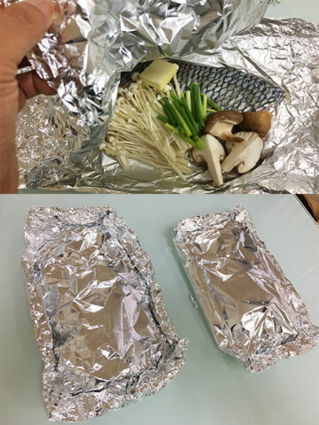 白身魚のホイル焼き