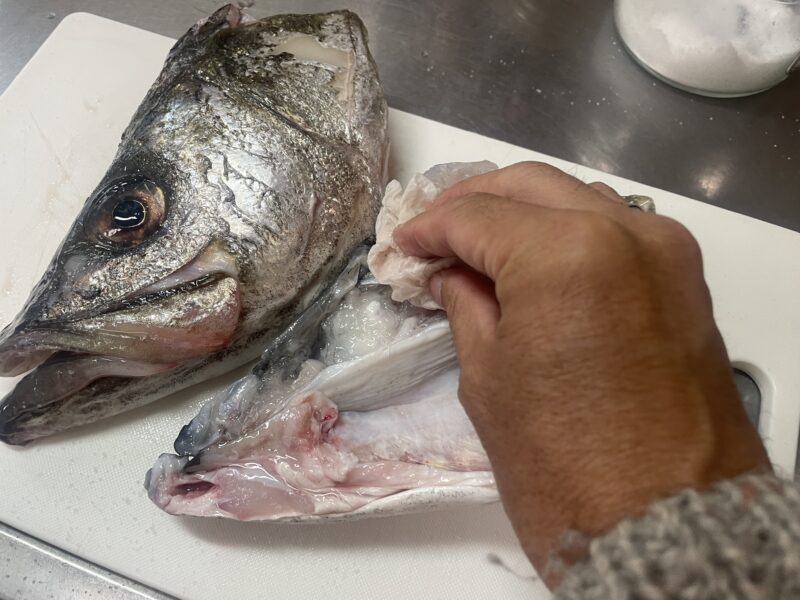 スズキの頭｜鬼おろし大根で食べる魚の頭とカマの塩焼き