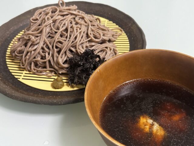 魚だしざる蕎麦、釣果メシ