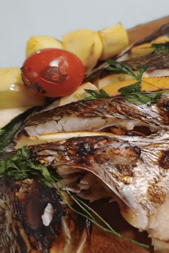 チヌの丸ごとグリル,釣果メシ