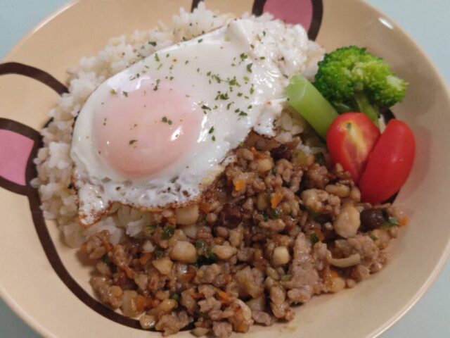 魚入りガパオライス,レシピ,釣果メシ