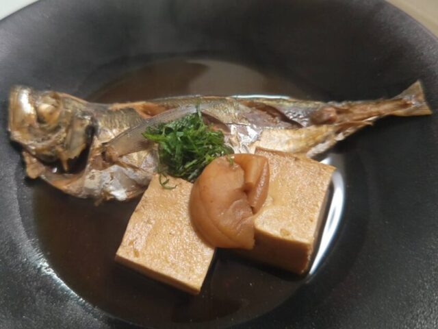 アジ,梅ほうじ茶煮,レシピ,釣果メシ