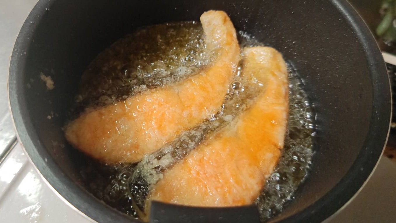 揚げ焼き｜秋鮭(アキアジ)の木ノ子あんかけ,レシピ,釣果メシ