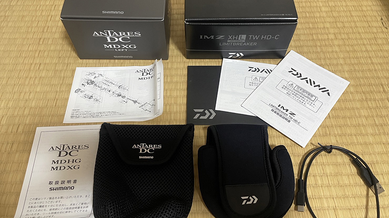 付属品の充実度|23アンタレスDCMD,ダイワIM Z,比較