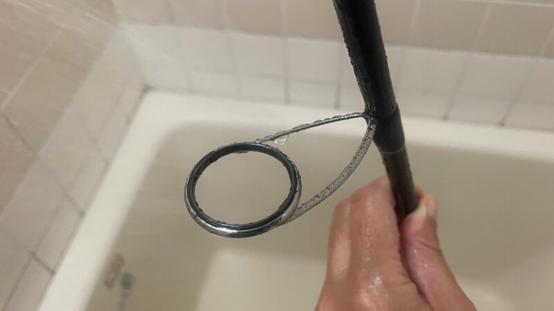 ガイドの塩噛み除去、ロッドの洗浄｜タックル,洗浄,メンテナンス