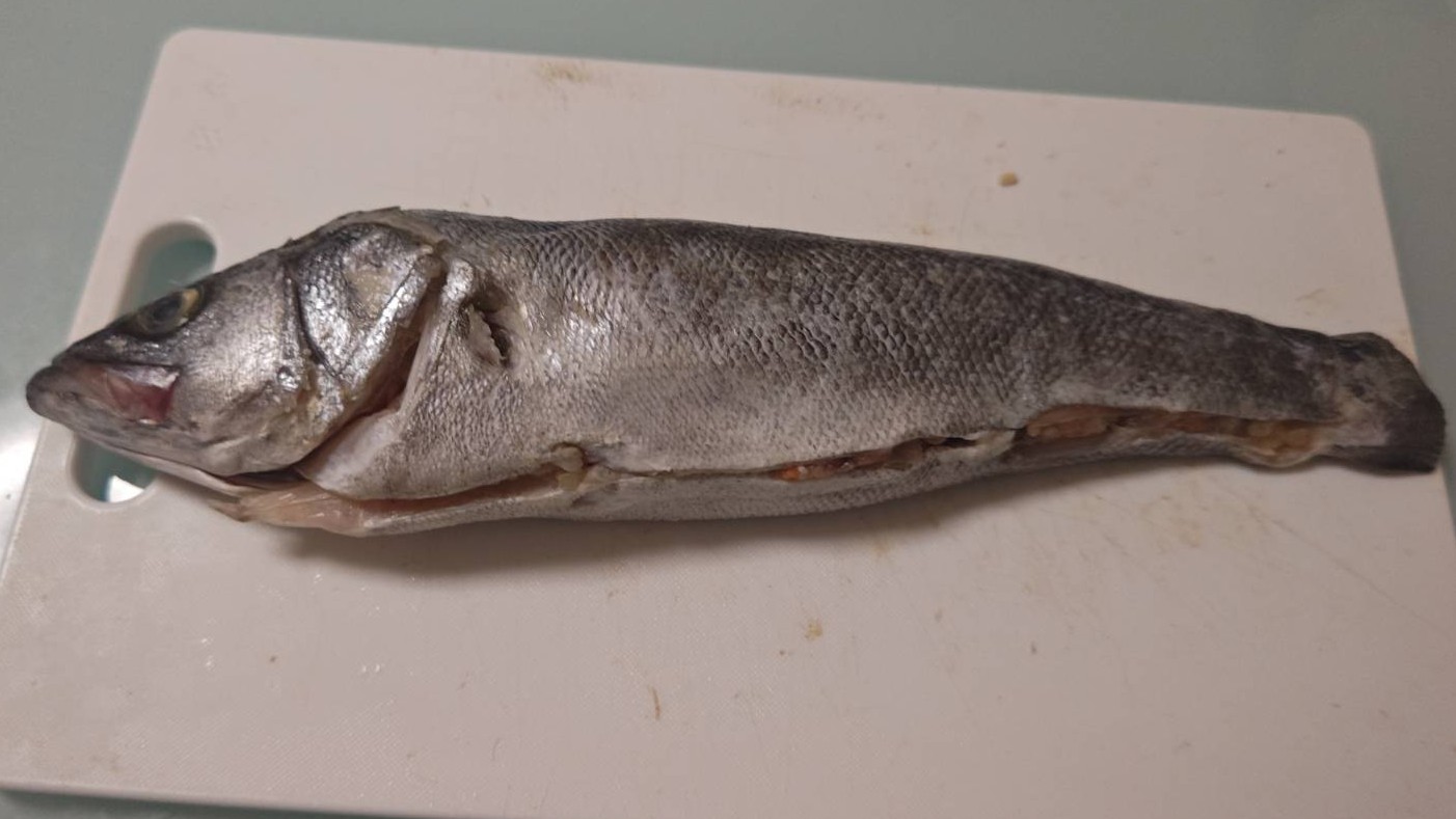 魚に詰め込む|すずきのレリエノ,クリスマスフィッシュ,つくり方,レシピ,釣果メシ