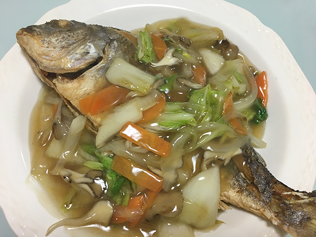 アジの中華風野菜あんかけ|アジ料理,おすすめ,レシピ,釣果メシ