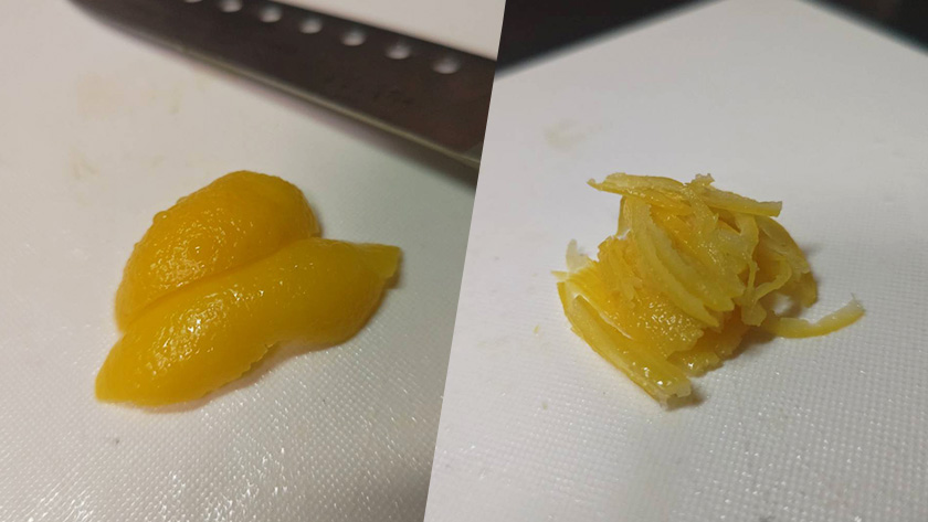 柚子の皮|アジの塩ゆで・花柚仕立て,レシピ,つくり方,釣果メシ