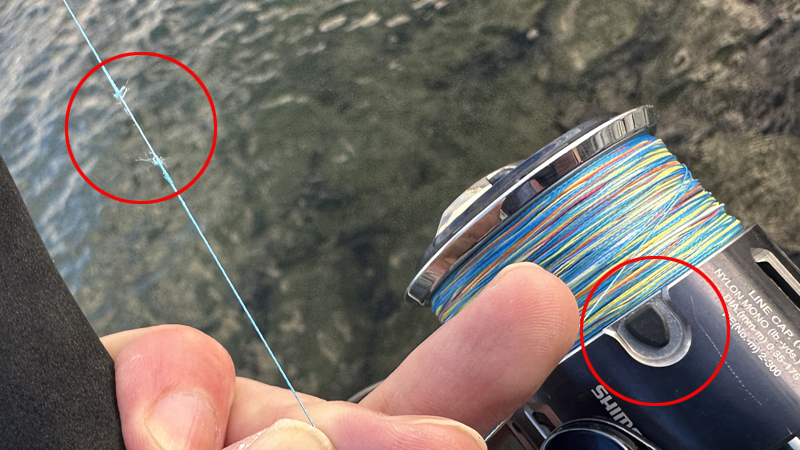 キャスト時にラインストッパーに引っ掛かる,ライントラブル,対処法