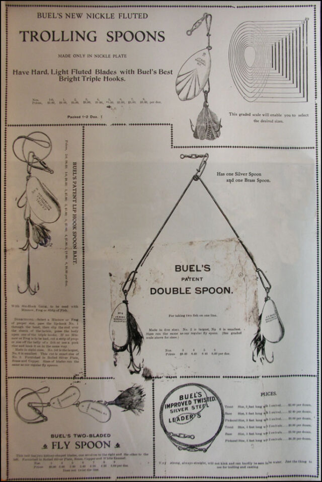 ルアーがはじめて市販化された年|ルアー,歴史,起源,スプーン