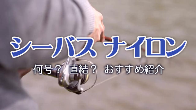 シーバス,ナイロン, 何号,太さ,直結,おすすめ