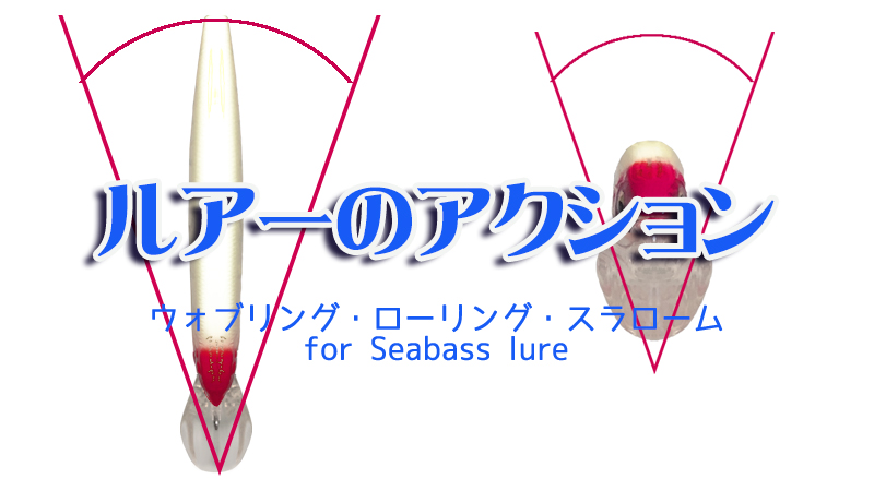 ルアーアクション,ウォブリング,ローリング,スラローム