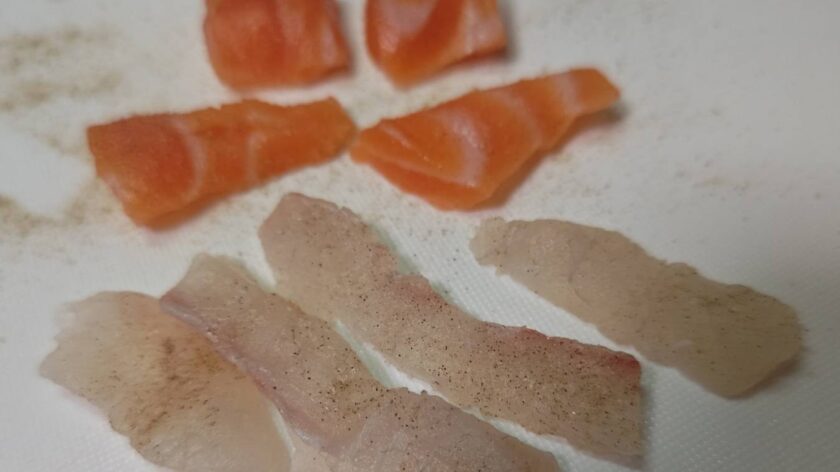 切り身の下準備,白身魚のダブルチーズ,つくり方|フィッシュピザ,残り物レシピ,釣果メシ