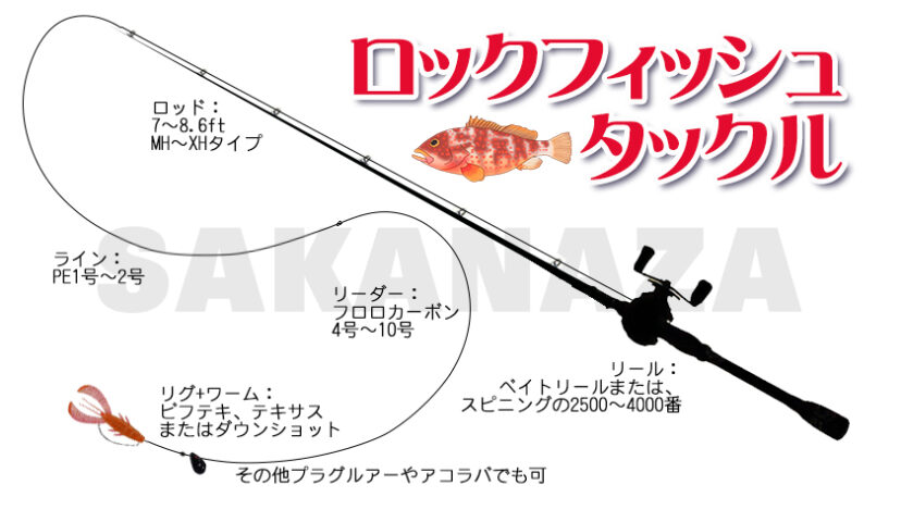 ロックフィッシュ,タックル