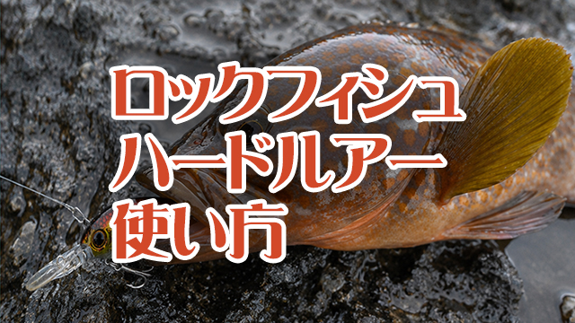 ロックフィシュ,ハードルアー,種類,使い方,使い分け