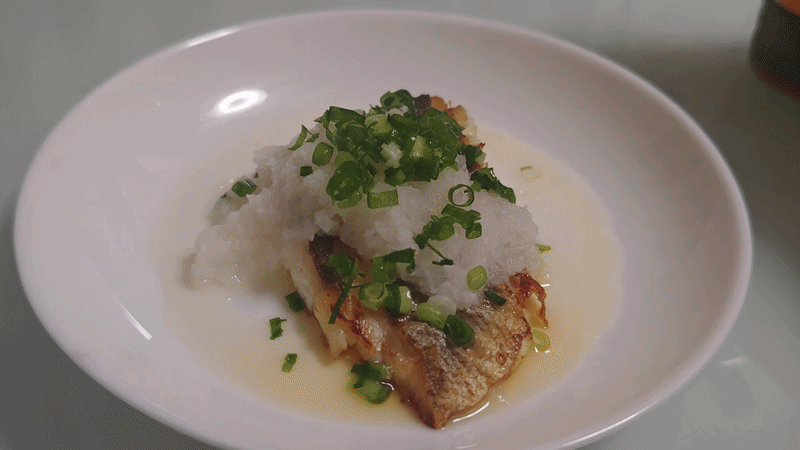 すずきのねぎ香味焼き・おろしぽん酢,レシピ,シーバス料理,釣果メシ